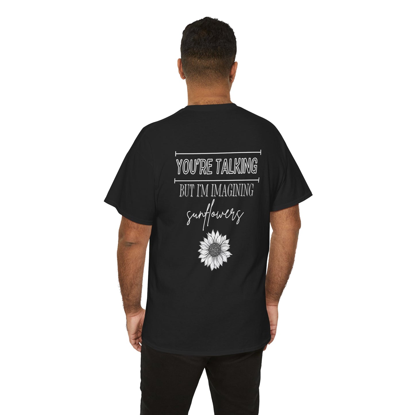 Sunflower Dreams Unisex Heavy Cotton Tee - Casual Graphic T-Shirt