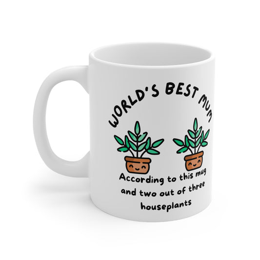 World's Best Mum Ceramic Coffee Mug - 11oz & 15oz | Perfect Gift for Mother's Day