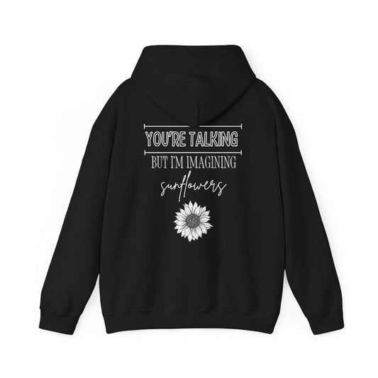 Sunflower Imagination Hoodie - Unisex Heavy Blend™ Sweatshirt for Cozy Days
